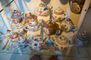 Collection of antique Dutch teapots