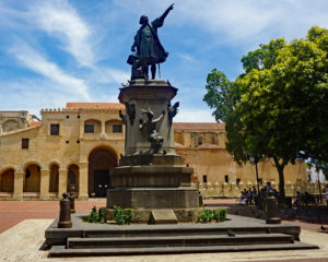 Statue of Christopher Columbus in Ciudad Colonial Santo Domingo